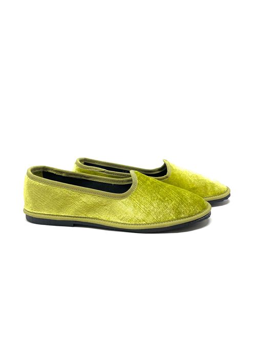 Friulana-Slipper aus Wildleder IL LACCIO | FRIU/COCOVELLUTOPISTACCHIO